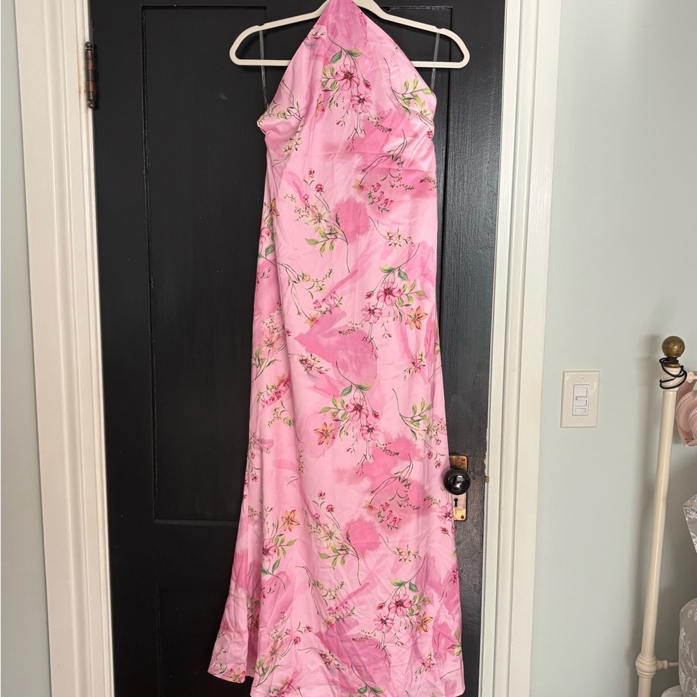 Peppermayo Pink Floral Maxi Dress